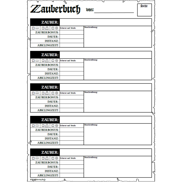 Dungeonslayers⛨ Charakterbogen